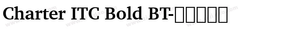 Charter ITC Bold BT字体转换